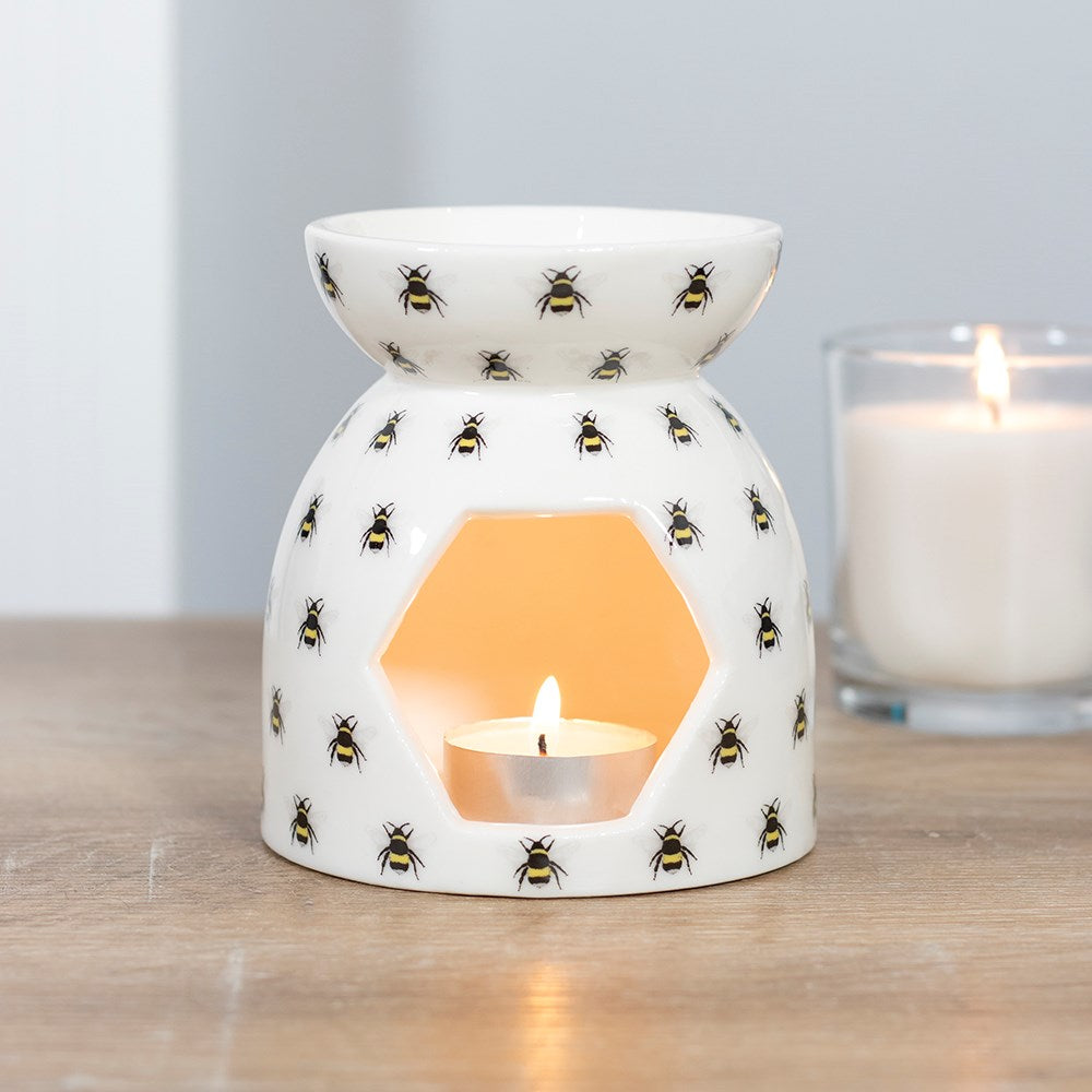 All over Bee Print Oil Burner