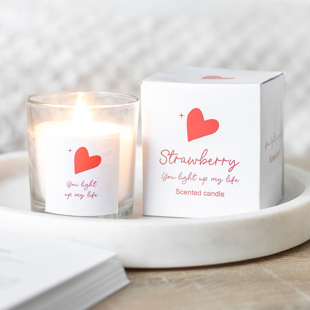 You Light Up My Life - Strawberry Scented Candle