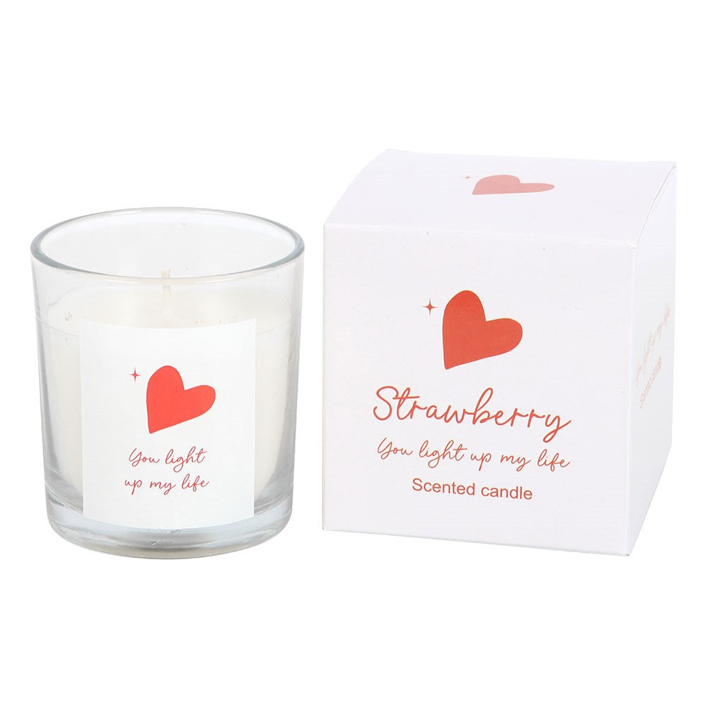 You Light Up My Life - Strawberry Scented Candle