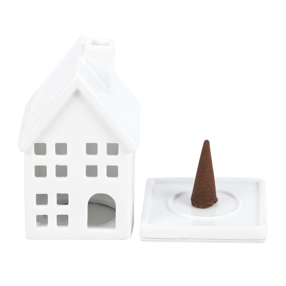 White House Incense Cone Burner