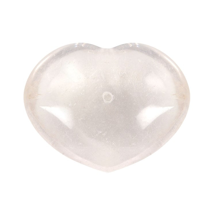 Clear Quartz Crystal Heart Incense Holder